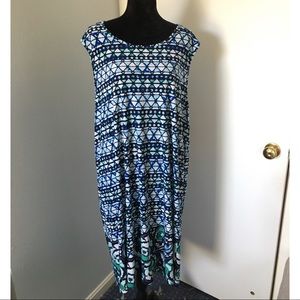 Tribal Print Shift Dress